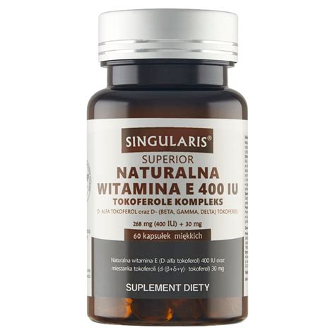 Singularis Superior Naturalna Witamina E Tokoferole Kompleks