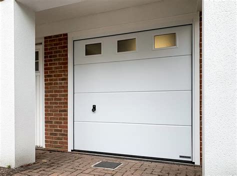 Hormann Lpu L Ribbed Insulated Sectional Garage Door With Windows