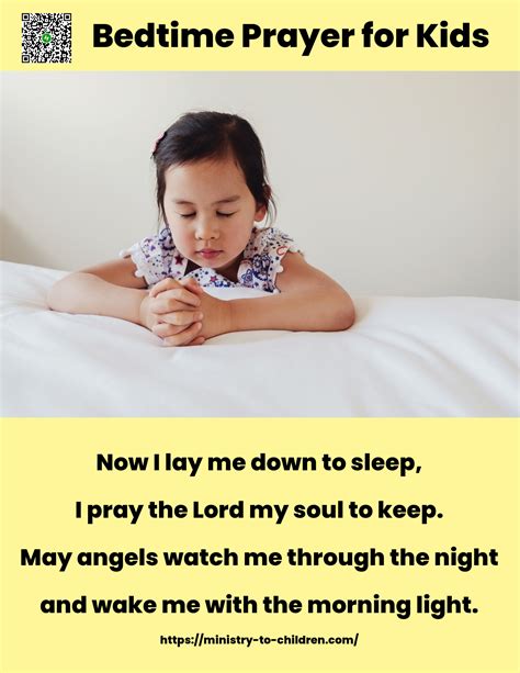 Bedtime Prayers For Children Pdf Short Good Night Prayers For Kids