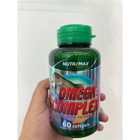 Jual NUTRIMAX OMEGA COMPLEX WITH OMEGA 3 6 9 VIT E 60kapsul Lunak