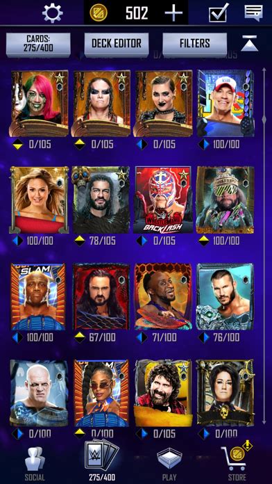 WWE SuperCard Battle Cards Gacha X