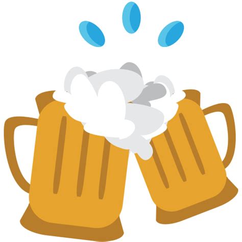 Clinking Beer Mugs On JoyPixels 1 0