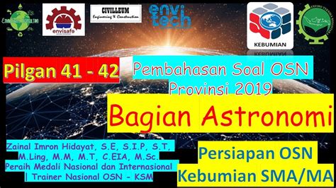 Pembahasan Osp Kebumian Bagian Astronomi No Youtube