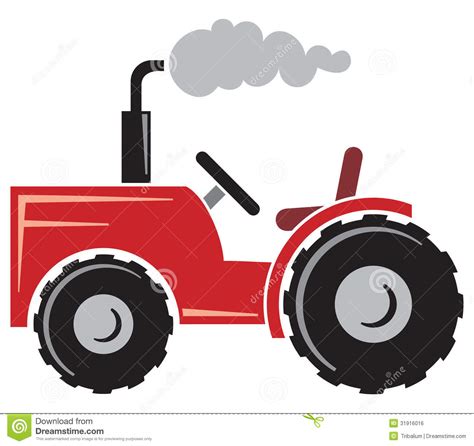 Red Tractor Clipart | Free download on ClipArtMag