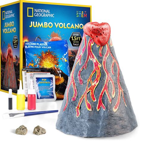 National Geographic Jumbo Volcano Science Kit Build Erupt An