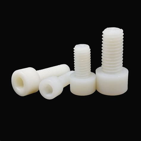 250pcs M3 M12 White Nylon Plastic Allen Hexagon Hex Socket Cap Head Screw Bolt Ebay