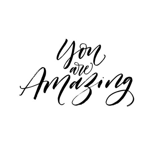 You Are Amazing Hand Drawn Quote — Stock Vector © Teploleta 73364241