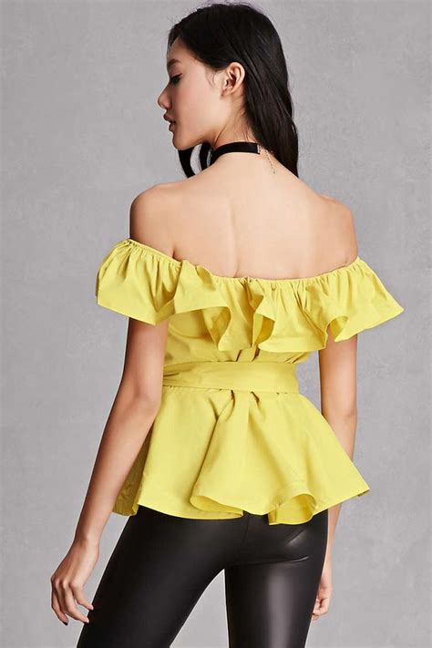 Off The Shoulder Ruffle Top