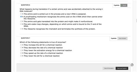 Solved Question 6 5 Points Saved What Happens During