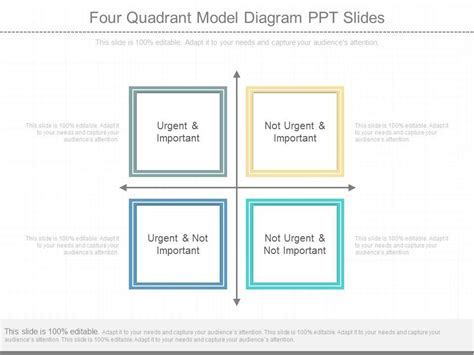 Các PowerPoint Template Quadrant mẫu thiết kế slide với lưới ngắn