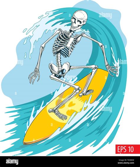 Ride The Wave Surfboard Stock Vector Images Alamy