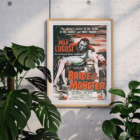 Bride of the Monster 1955 Movie Poster Minimalist Movie - Etsy