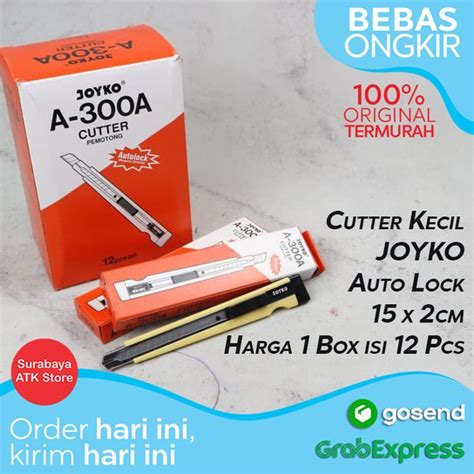 Jual Cutter Kecil Joyko A 300A 12 Pcs AutoLock Di Lapak Surabaya ATK