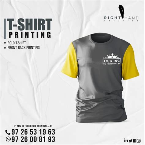 3 To 4 Days Cotton T Shirt Printing Services In Ahmedabad 350 At Rs