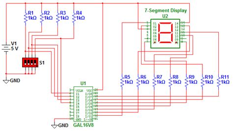 Segment Display Circuit Diagram