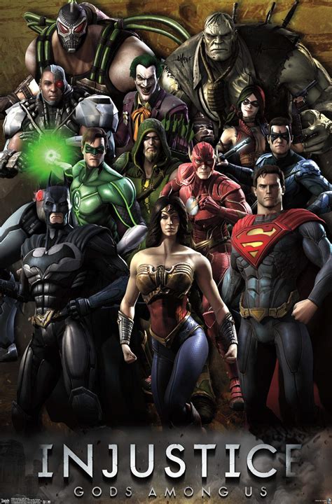 Buy Trends International 24x36 Dc Comics Videogame Injustice Gods Among Us Grid Wall 24