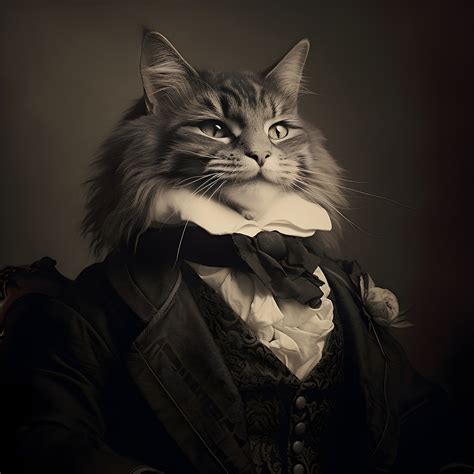 Download Ai Generated Cat Victorian Royalty Free Stock Illustration