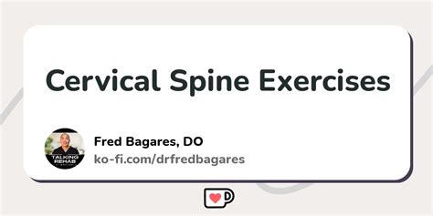 Cervical Spine Exercises - Ko-fi ️ Where creators get support from fans through donations ...