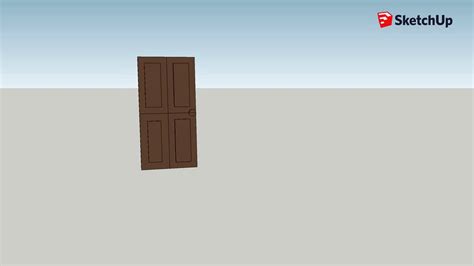 Porte Coulissante Bois 3d Model