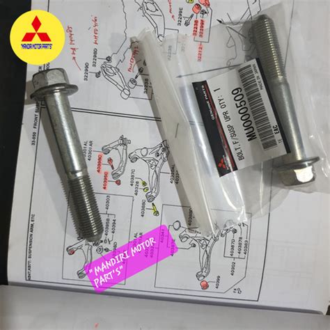 Jual BAUT SAYAP ATAS UPPER ARM ALL NEW PAJERO SPORT/ALL NEW TRITON HDX ...