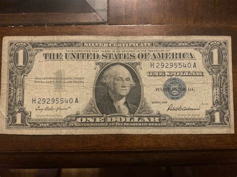 Mavin | Silver Certificate 1957 1 Dollar Bill Paper Money One Currency Blue Seal Note