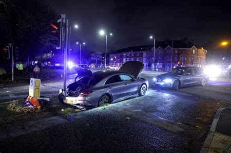 Suspected Drink Driver Arrested After Mercedes And Ford Crash At Busy