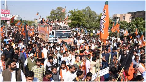 Bjp Holds Massive Protest In Rajasthans Jaipur Demanding Cbi Inquiry