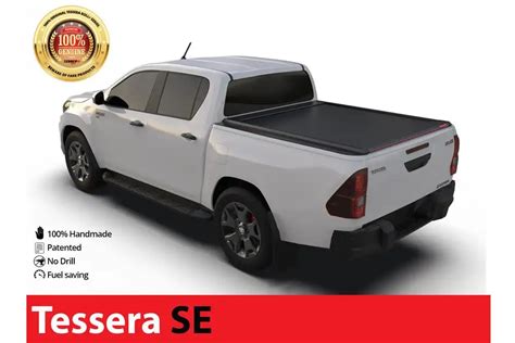 Tapa Enrollable Tessera Se En Negro Mate Toyota Hilux Revo