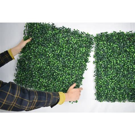 Lhy Piece In X In Artificial Boxwood Panels Grass Wall