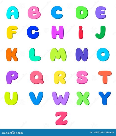 English alphabet for kids stock vector. Illustration of alphabet ...