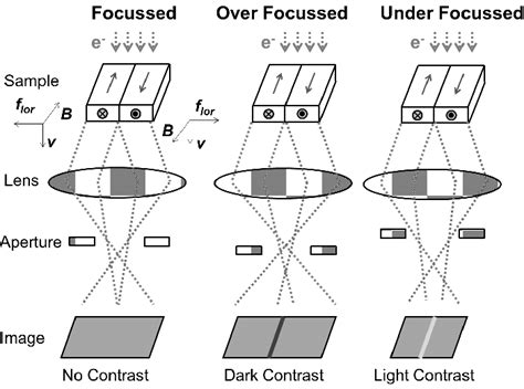 Fresnel Mode Of Lorentz Microscopy Schematic Representation Of The