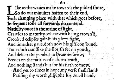 Sonnet 60: Like as the Waves Make Towards the Pebbled Shore - SONNETCAST