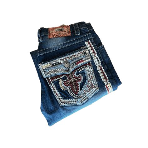 Pantalon Vaquero Bordado Tinto El Reto Ito Tienda Vaquera