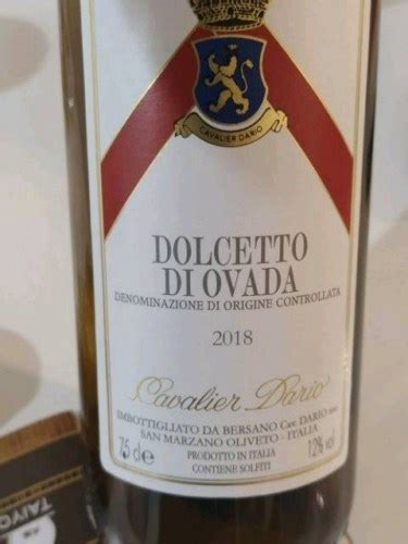 Cavalier Dario Dolcetto Di Ovada Vivino United States