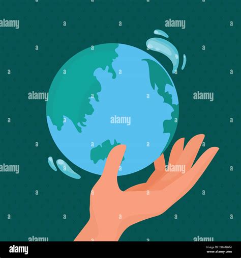 Eco Hand With Earth Planet Stock Vector Image Art Alamy