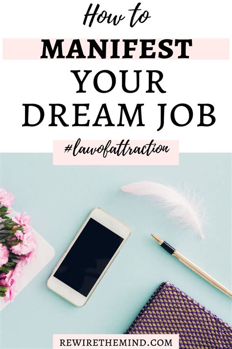 How To Manifest Your Dream Job Rewire The Mind Online Therapy