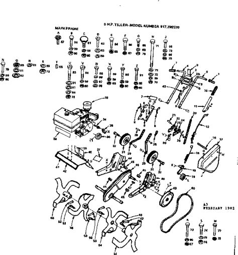 Craftsman Tiller Model Parts Diagram Cloud Diagram