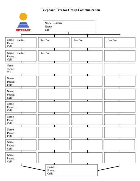 50 Free Phone Tree Templates (MS Word & Excel) ᐅ TemplateLab