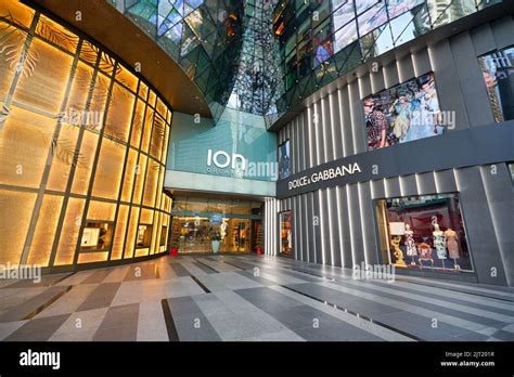 Singapore Circa January 2020 Entrance To Ion Orchard Shopping Mall