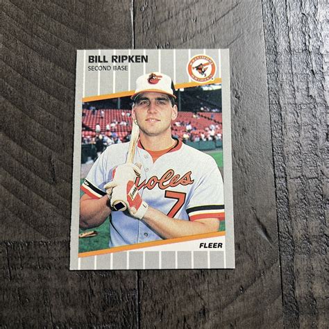 Fleer Bill Ripken Black Box Ff Error Card Baltimore Orioles