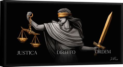 Quadro Justiça Direito e Ordem QuadrosDecorativos