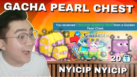 DAPET INI COI Gacha Golden Pearl Chest Nyicip Nyicip Growtopia