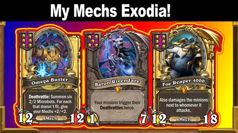 My Mech Exodia Christian Hearthstone Battlegrounds YouTube