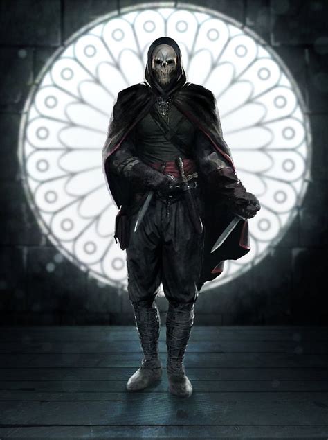 Masked Assassin Character Portraits Fantasy Characters Concept Art Characters