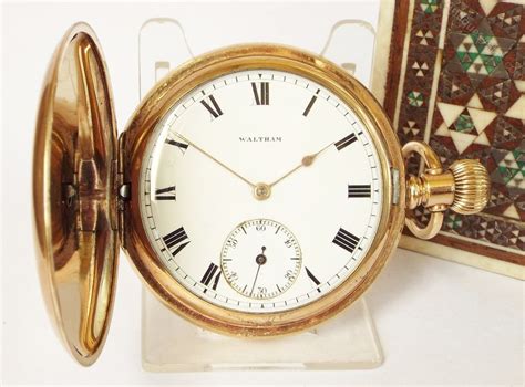 Antiques Atlas Antique Waltham Traveler Full Hunter Pocket Watch