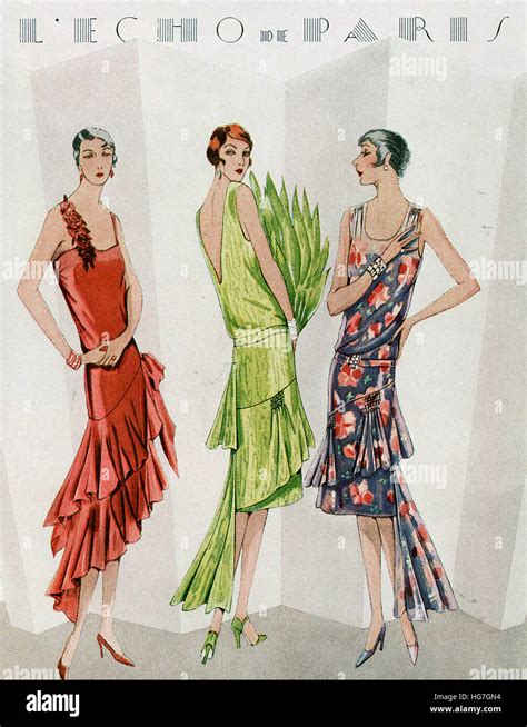 Paris Fashion Ladies 1920s Cutouts, Flapper Era Fashion Models Roaring ...