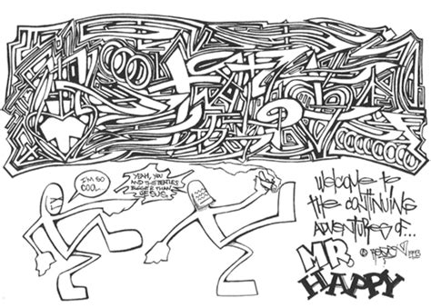 New Graffiti Letters: Wildstyle Graffiti Sketches Black White and Full ...