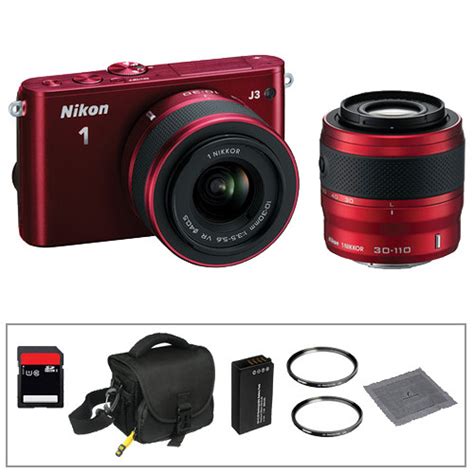 Nikon 1 J3 Mirrorless Digital Camera with 10-30mm and 30-110mm