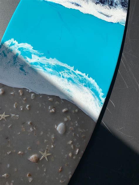 Epoxy Resin Surfboard Wall Art Etsy