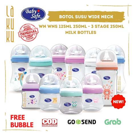 Jual Lakuku Botol Susu Wide Neck Dot Milk Bottle Baby Safe 125ml